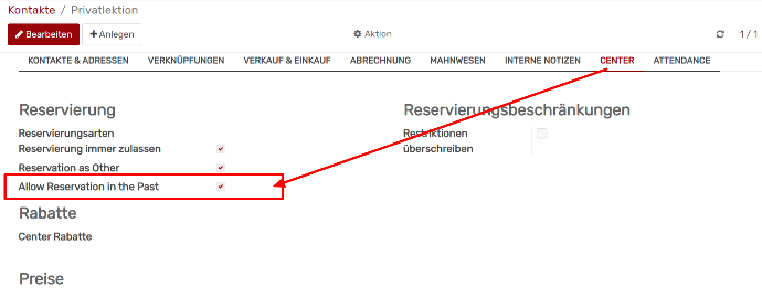 Abbildung zu «Kurse in der Vergangenheit anpassen»
