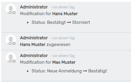 Abbildung zu «Historie bei Kursteilnehmer»