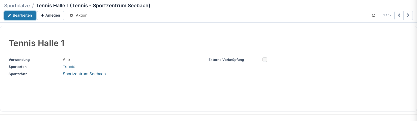 Screenshot: Sportplatz